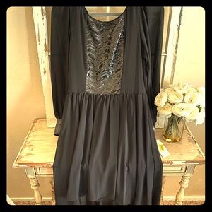 Gianni Bini black sequin hi low dress. Gorgeous.